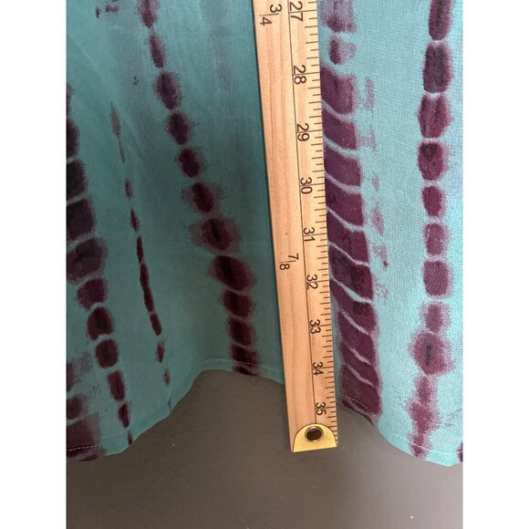 Soft Surroundings Women's XL 18 Beaded Tunic Dip Tie Dye Galene Chiffon NWT - Picture 11 of 13